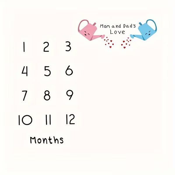 Baby Erinnerungsdecke „Love“ - 100x100 cm