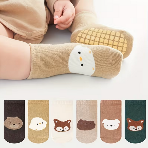 Stoppersocken für Babys & Kleinkinder – 6 Paar (1–3 Jahre)