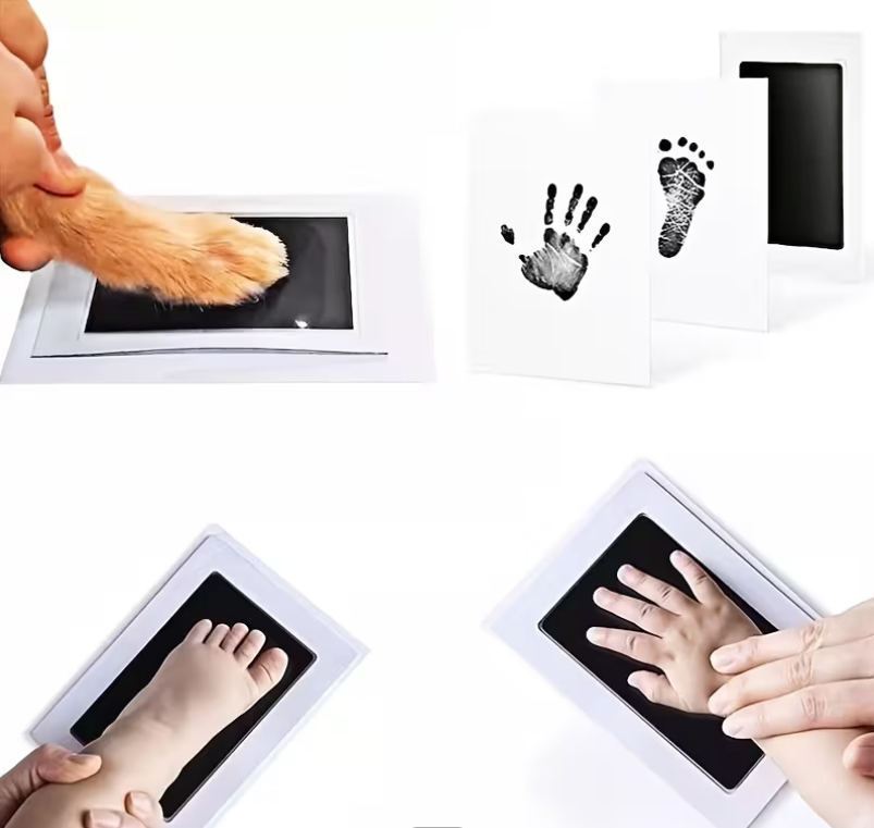 Baby Hand- & Fussabdruck Set – Erinnerung für die Ewigkeit