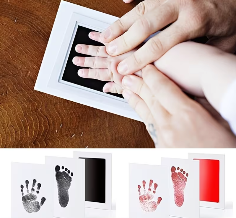Baby Hand- & Fussabdruck Set – Erinnerung für die Ewigkeit