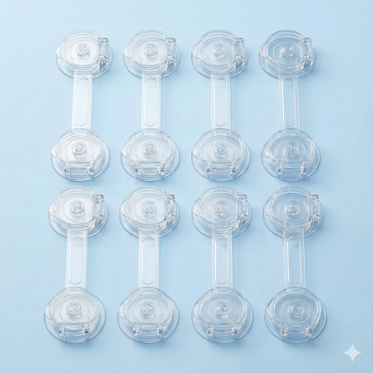 Sicherheitsverschluss Clear (8er-Set)