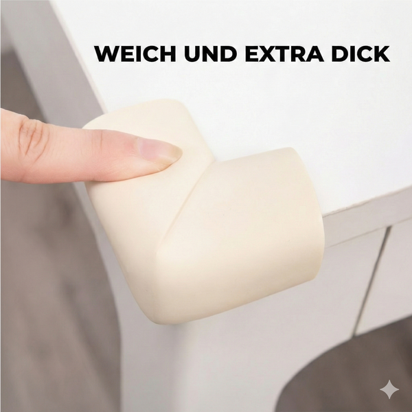 Eckenschutz Soft – 6er Set (Schwarz)