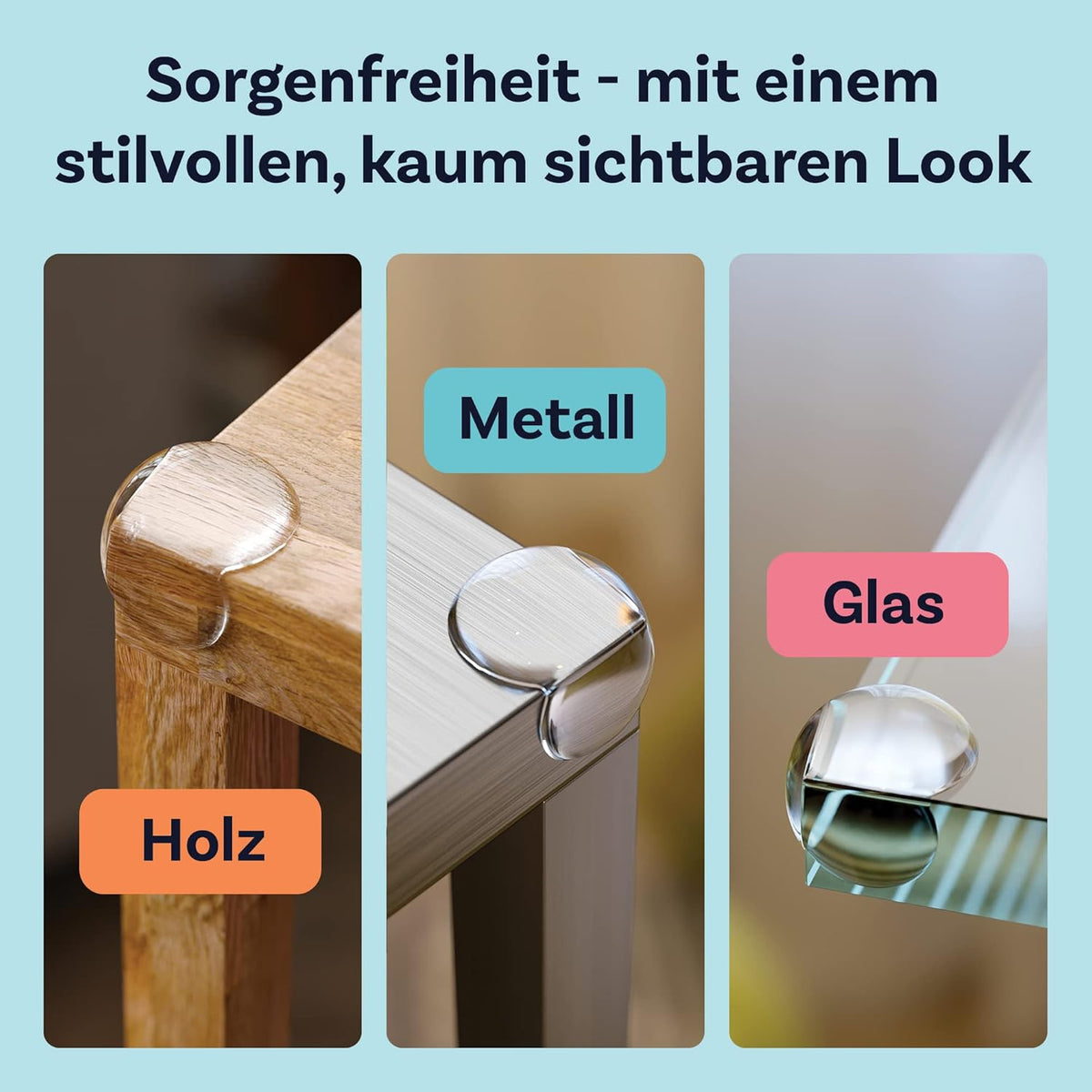 Transparenter Eckenschutz (8 Stück) – Kooloo ClearGuard